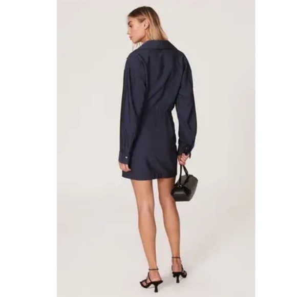 VINCE Collar Wrap Dress Size 10 - Picture 7 of 16